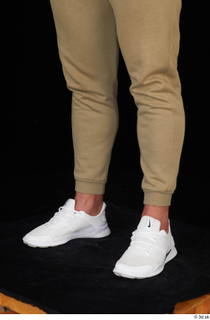 Grigory brown sweatpants calf dressed sports white sneakers 0002.jpg